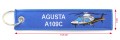 Niebieski brelok cywilny śmigłowiec Agusta A109C wymiary