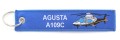 Niebieski brelok cywilny śmigłowiec Agusta A109C