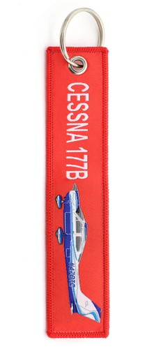 Czerwony brelok samolot turystyczny Cessna 177