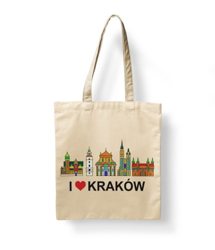 Torba na zakupy z nadrukiem Krakowa