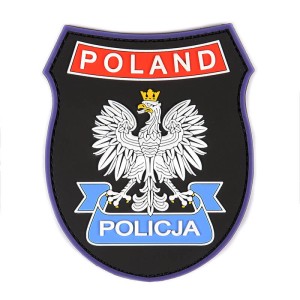 Naszywka 3D emblemat Policja POLAND