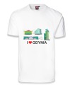 Gdynia - biała koszulka z krótkim rękawem