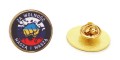 Pins Ukraina za wolność złota obwódka i tył