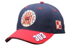 Czapka z daszkiem dla dzieci. Haft Dywizjon 303