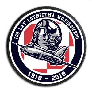 Naszywka DTF 100 LAT LOTNICTWA Myśliwiec Su-22