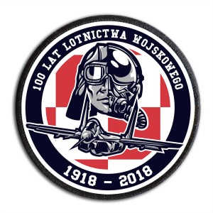 Naszywka DTF 100 LAT LOTNICTWA Myśliwiec MiG-29