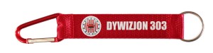Brelok z karabińczykiem i nadrukiem Dywizjon 303