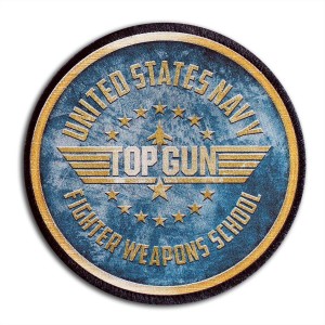 Top Gun school naszywka DTF na rzepie