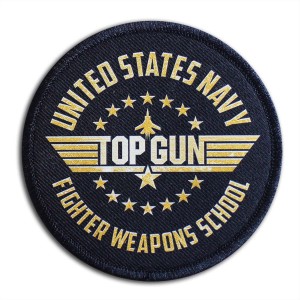 Top Gun school naszywka DTF na rzepie