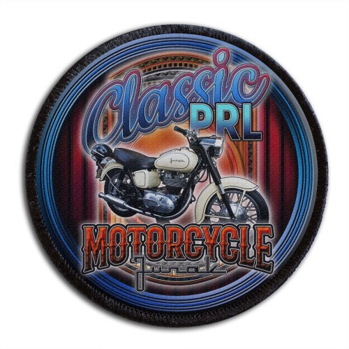 Legenda PRL Motocykl Junak naszywka drukowana