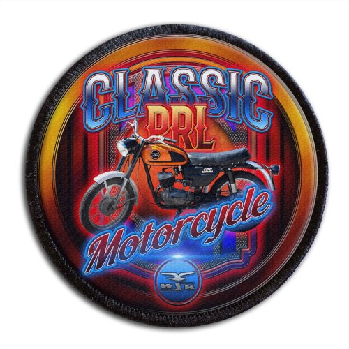 Legenda PRL motocykl WSK naszywka drukowana