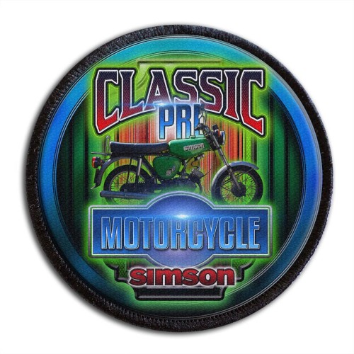 Legenda PRL Motocykl SIMSON naszywka drukowana