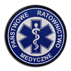 Naszywka DTF emblemat PAŃSTWOWE RATOWNICTWO MEDYCZNE