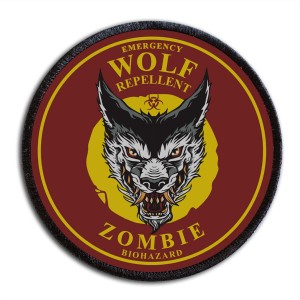 Naszywka EMERGENCY WOLF REPELLENT plakietka rzep