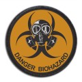 DANGER BIOHAZARD naszywka drukowana dtf