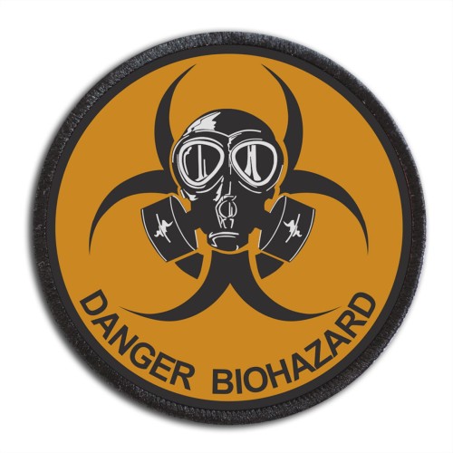 DANGER BIOHAZARD naszywka drukowana dtf