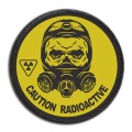 CAUTION RADIOACTIVE naszywka DTF OSTROŻNIE RADIOAKTYWNY