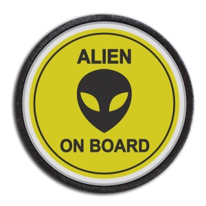 Naszywka ALIEN ON BOARD plakietka rzep