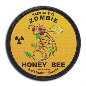 Naszywka RADIOACTIVE ZOMBIE HONEY BEE plakietka