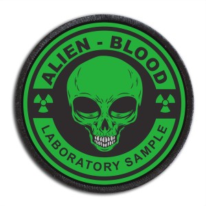 Naszywka BLOOD ALIEN LABORATORY SAMPLE plakietka