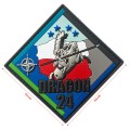 Polskie ćwiczenie DRAGON-24, naszywka z wymiarami