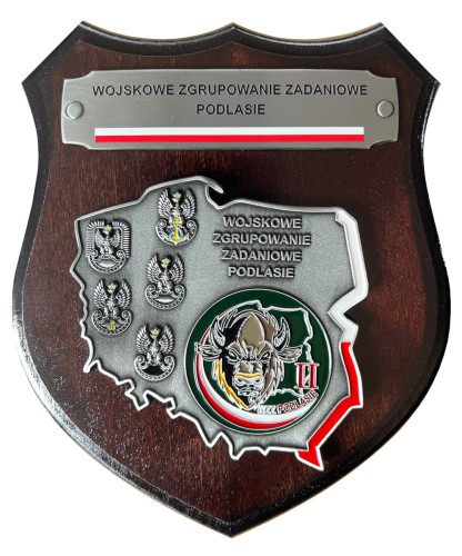 Ryngraf WZZ Podlasie II zmiana z coinem w kształcie mapy polski