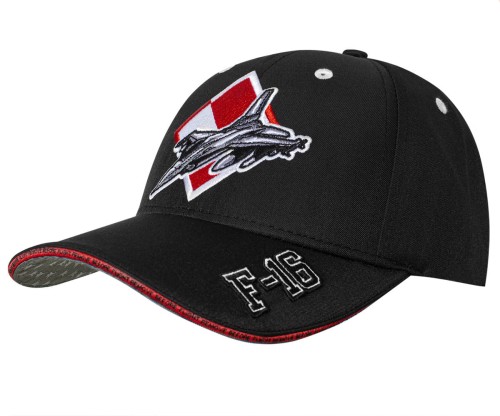 Czarna czapka F-16