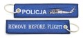 Black Hawk Policja brelok Remove Before Flight