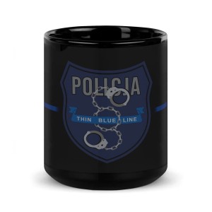 Policja czarny kubek policyjny Kryminalni, Policja Kryminalna