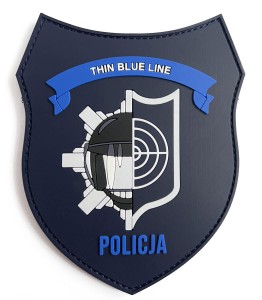 Naszywka OPP Oddział Prewencji Policji guma 2D z oboma rzepami