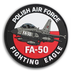 Naszywka guma 3D z ostrym i miękkim rzepem FA-50 Fighting Eagle