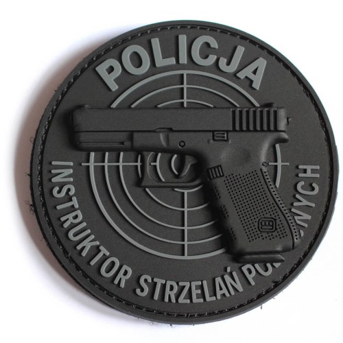 POLICJA Instruktor Strzelań Policyjnych Naszywka 4D