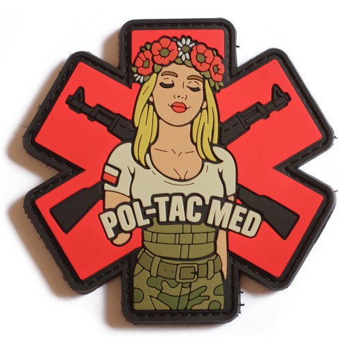 POL-TAC MED czerwona naszywka