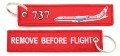 Brelok samolot pasażerski Boeing 737