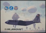 Aluminiowa blacha obraz samolot transportowy C-130E Hercules