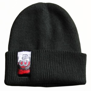 Ciepła czarna czapka zimowa Polska Walcząca