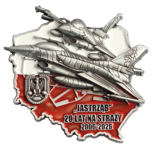Coin SIŁY POWIETRZNE RZECZYPOSPOLITEJ POLSKIEJ F-16 20 lat na straży nieba