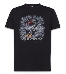 Czarny T-Shirt MiG-29 Fulcrum