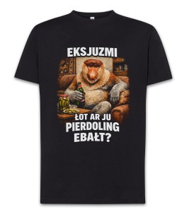 Czarny T-Shirt Eksjuzmi