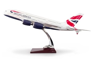 Model samolotu Airbus A380 w barwach linii British Airways skala 1:150