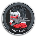Naszywka PVC 3D z oboma rzepami myśliwiec F-35 w Siłach Powietrznych RP