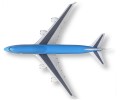 B747 KLM widok z góry